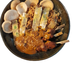 Indische bami met sate groot (za)
